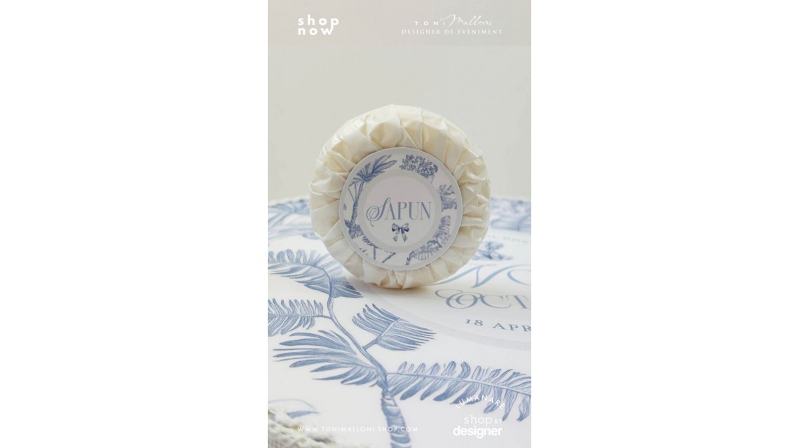 Trusou botez Safari Bleu personalizat băiat – tematică jungle elegantă 12